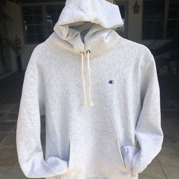 CHAMPION HOODIE REVERSE WEAVE NWT GRAY MENS L, M - Picture 5 of 8